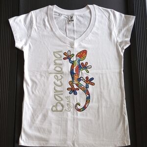 Barcelona Gaudi Lizard Tee Shirt
